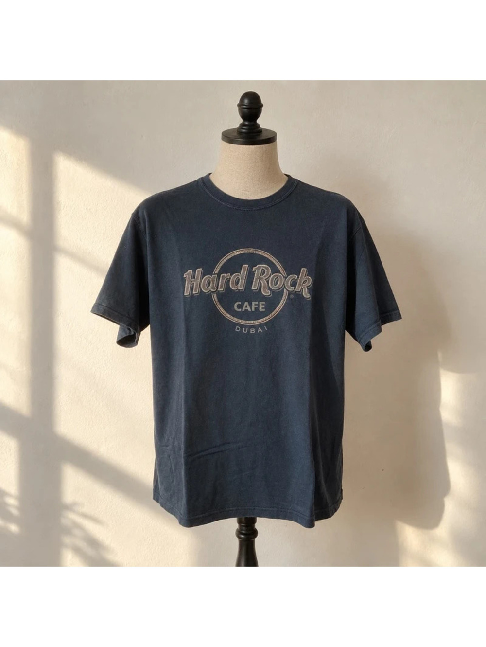 Hard Rock Cafe Dubai 2007 Black Logo T-Shirt Men's Medium M UAE